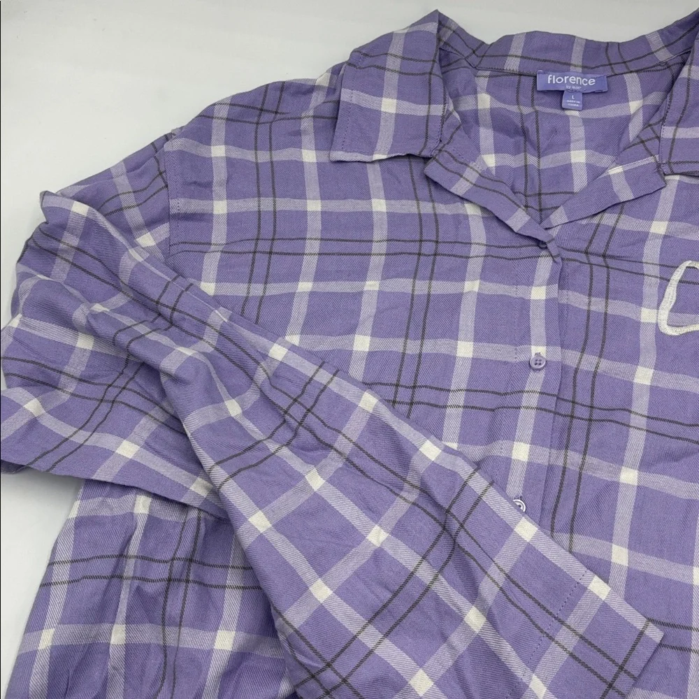 Florence by Mills Cozy Flannel Nice Spice Sleep Shirt